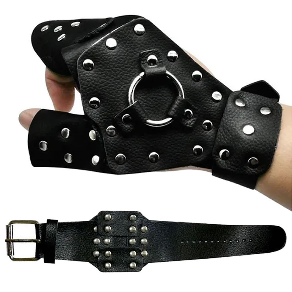 Luva Protetora Com Bracelete Para Pesca Spincast Estilingue