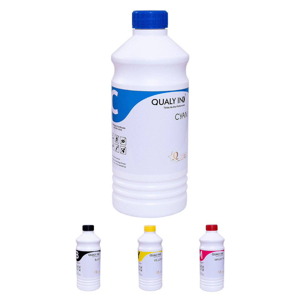 Tinta Qualy-Ink Corante Compatível para Pro 8000 8100 8500 8600 6230 8630 251dw 276dw Refil 1L