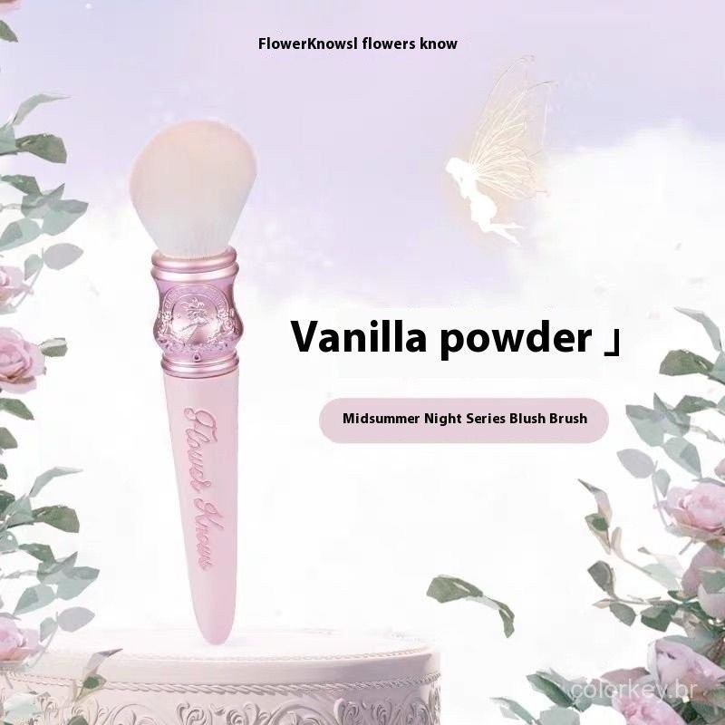 FLOWER KNOWS  Midsummer Night Series Blush Brush Wool Evenly Applied Powder Brush Is Skin-friendly and Easy to Color Face Makeup Brush ZOTI