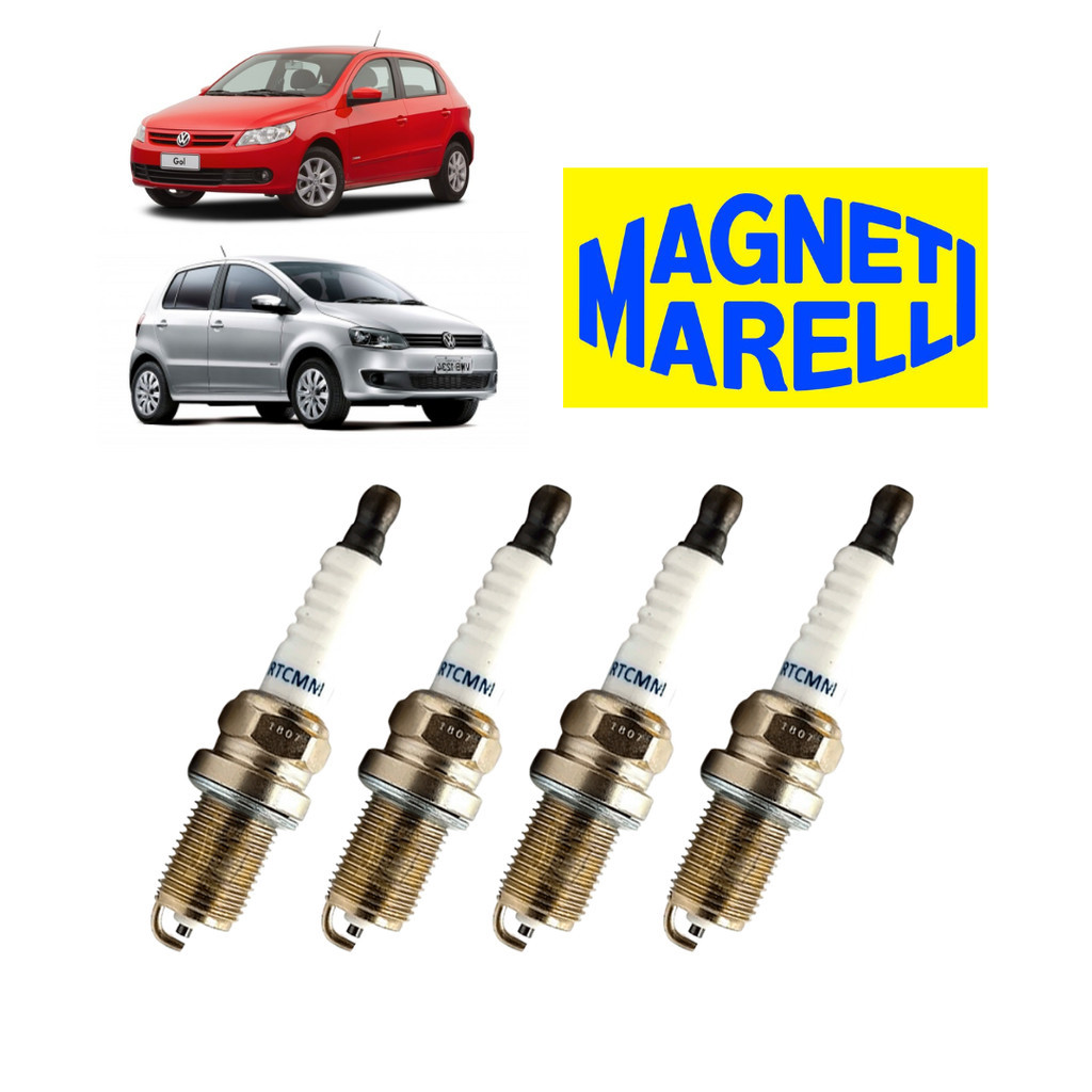 Jogo De 4 Velas Gol Fox Polo Crossfox Golf Kombi Parati Polo Saveiro 1.0 1.6 8v EA111 2008 em diante em Oferta na Shopee
