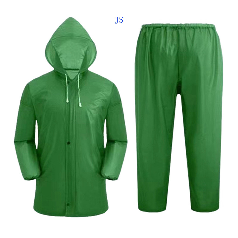 [JS] Pvc Oxford Raincoat Raincoat Pants Proteção Trabalhista Exterior Capa de Chuva Superior Inferior à prova d'água Capa de Chuva Elétrica para Motociclismo Capa de Chuva