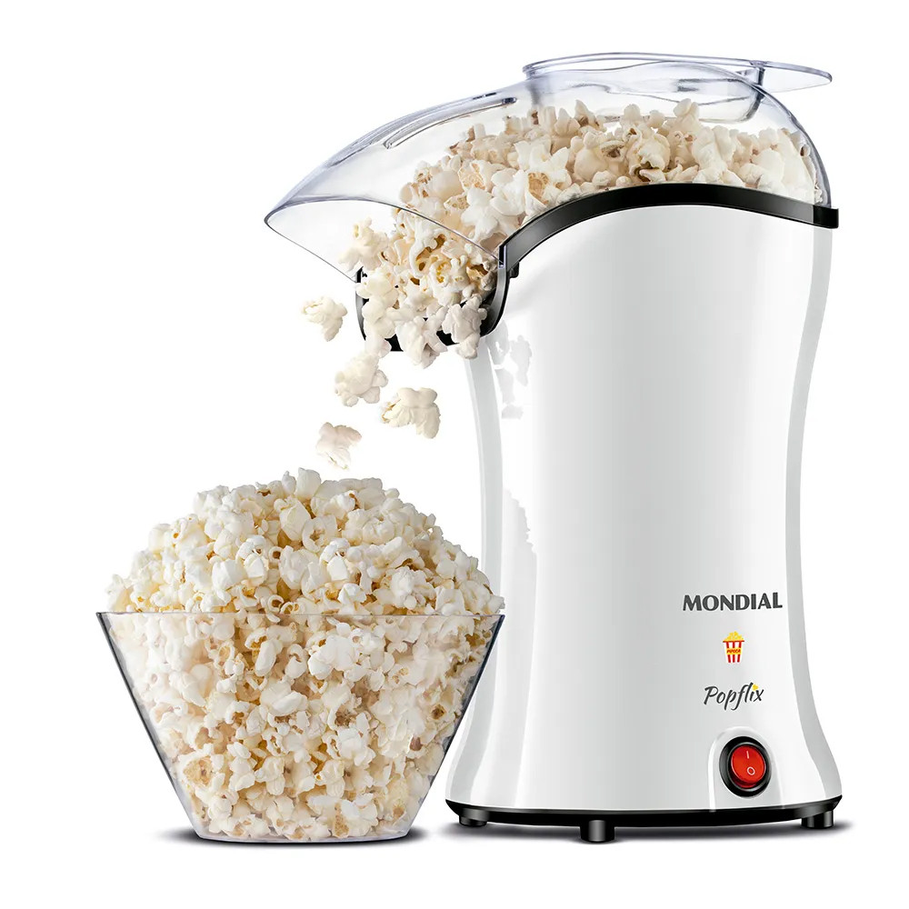 Pipoqueira Popflix Sem óleo 1200W PP-04 Branca 220V Mondial - Home Appliances