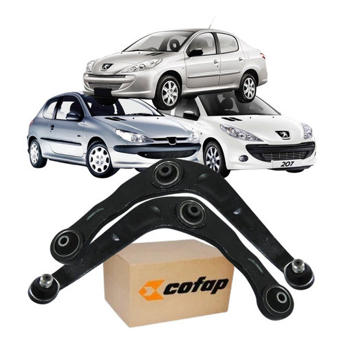 Par 2 Bandeja Original Cofap 206 1.0 1.4 1.6 8v 16v 2000 a 2015 - Spare Parts and Accessories for Vehicles