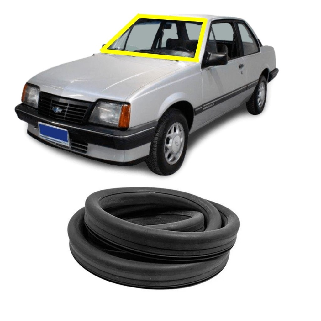 BORRACHA PARABRISA MONZA CLASSIC 86 87 88 89 90 91 92 93 MONZA HATCH SEDAN 1982 1983 1984 1985 1986 1987 1988 TUBARÃO 91 92 93 94 95 96