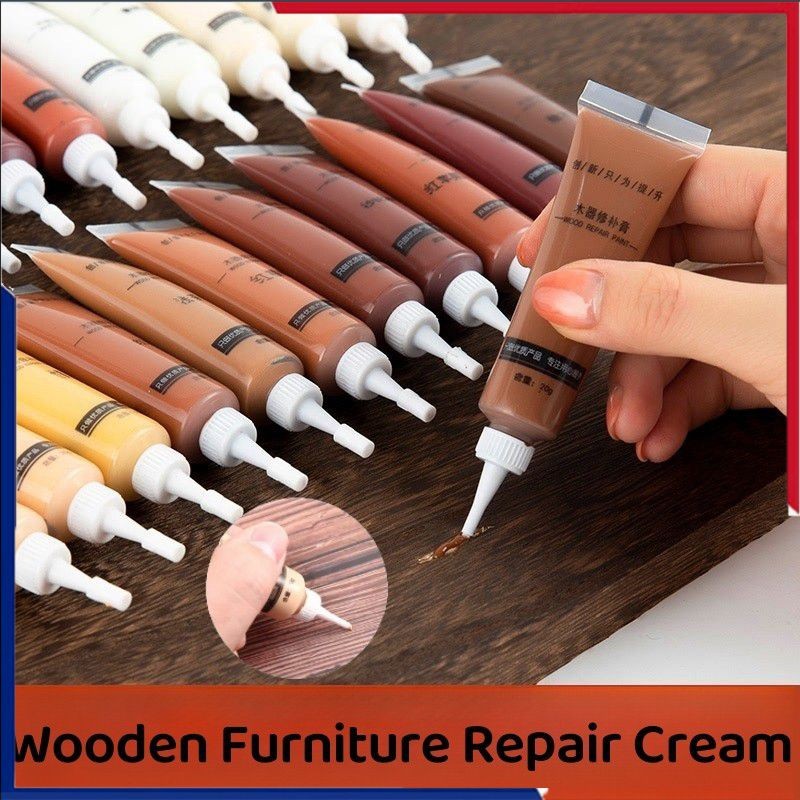 Creme De Reparo De Móveis Para áreas Externas, Removedor De Arranhões, Conjunto De Ferramentas De Retoque, Caneta Marcadora, Creme De Cera, Resina De Polímero, Reparo Rápido