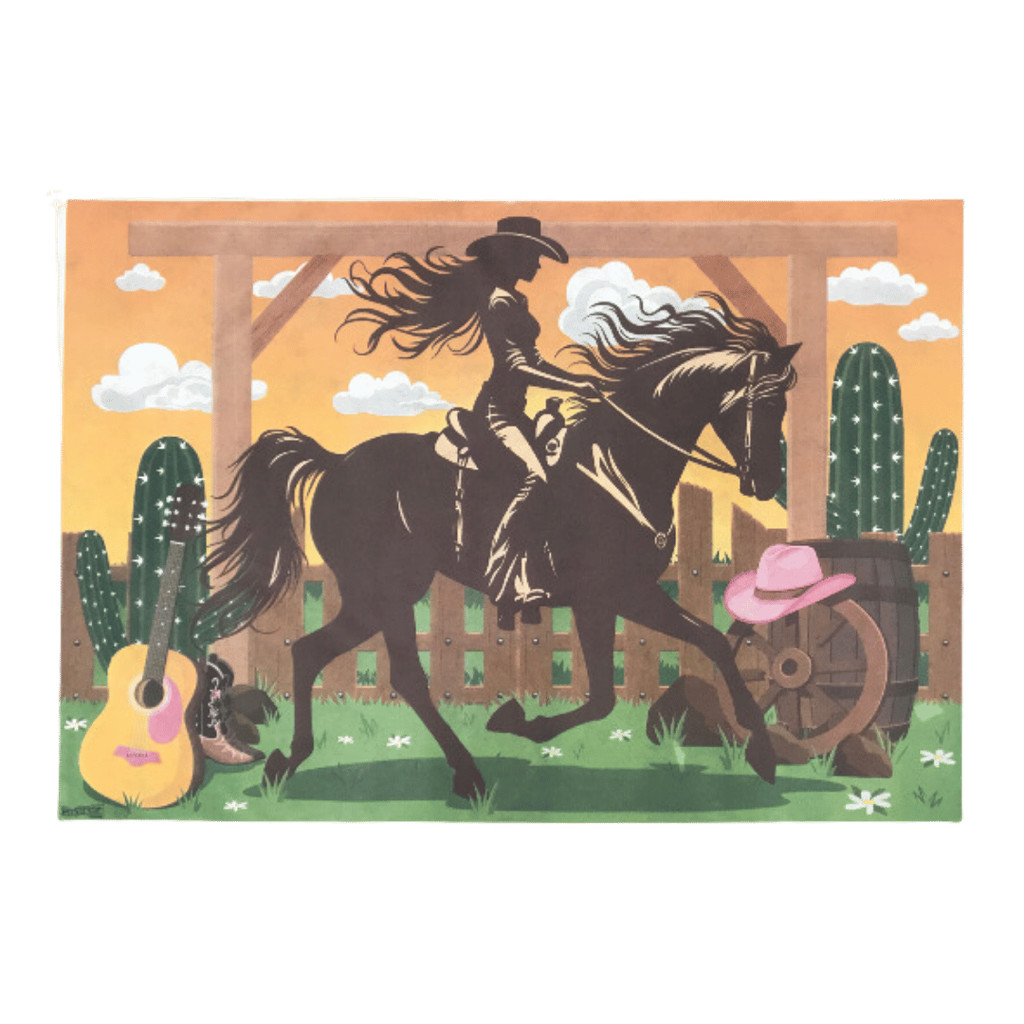 Painel TNT Aniversário Boiadeira Ana Castela 103x70cm 01 un em Oferta na Shopee