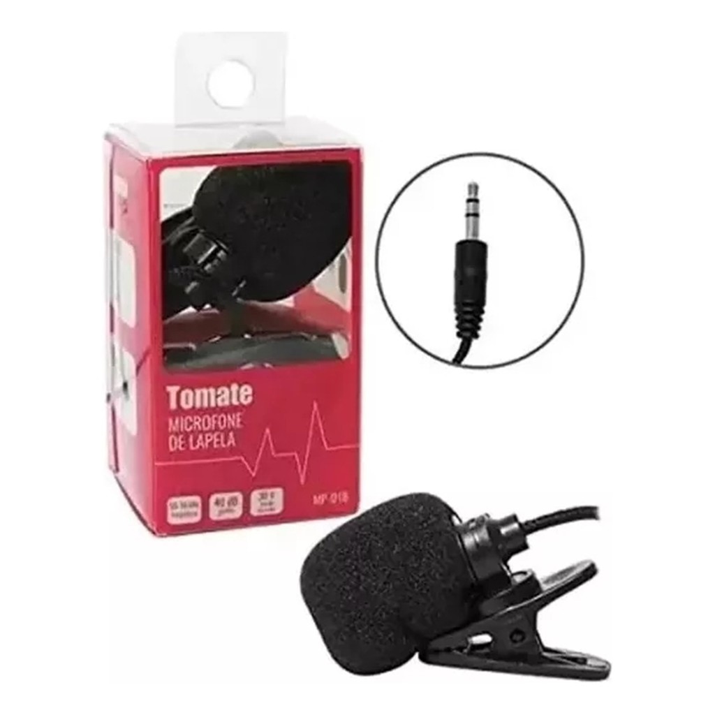 Microfone De Lapela Profissional Pc Youtuber