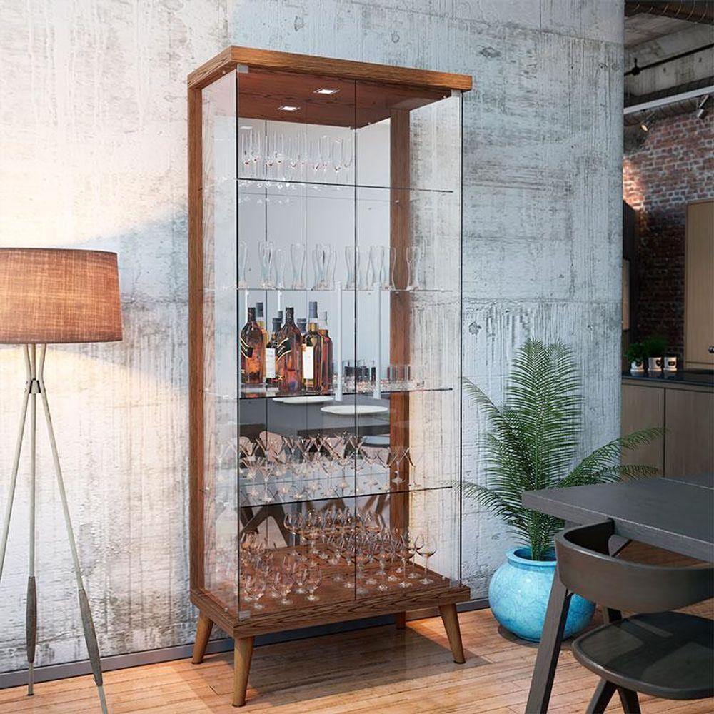 Cristaleira Tifanny Freijó Touch - Imcal em Oferta na Shopee