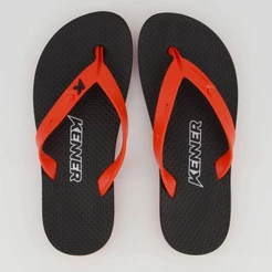 Chinelo Kenner Summer Preto e Vermelho