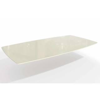 Tampo Mesa Sala de Jantar Madeirado c/Vidro TA52 Retangular 90x170cm Off White - Kappesberg em Oferta na Shopee