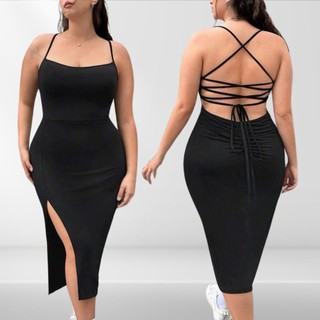 Vestido Feminino Plus Size Longo de Festa Colado Modelador Alta Compressão Tamanho 36 ao 50