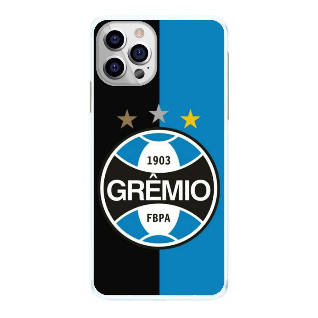 Capinha Grêmio Fundo Azul e Preto Capa de Celular