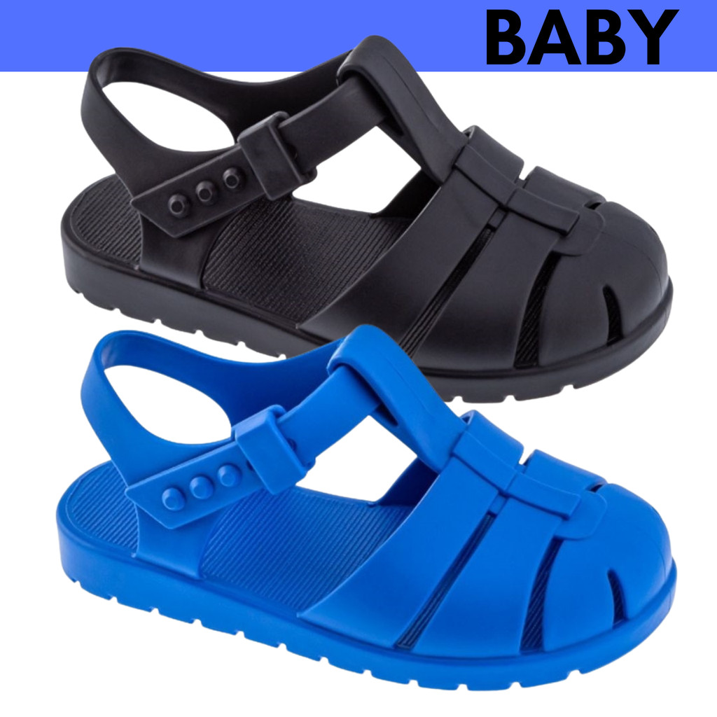Sandália Papete Infantil Masculina Borracha Calce Facil Casual Conforto