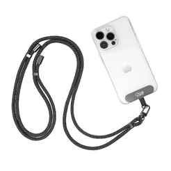 Cordão Para Smartphone i2GO Nylon Premium Preto e Cinza