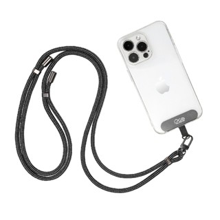Cordão Para Smartphone i2GO Nylon Premium Preto e Cinza em Oferta na Shopee