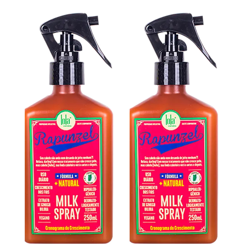 Kit Com 2 Frascos Rapunzel Milk Spray 250ml Cada Lola Cosmeticos