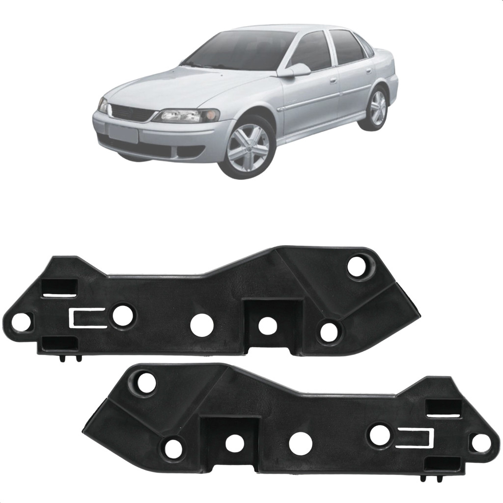 Kit Par Suporte Guia Para-choque Dianteiro Vectra 1997 1998 1999 2000 2001 2002 2003 2004 2005