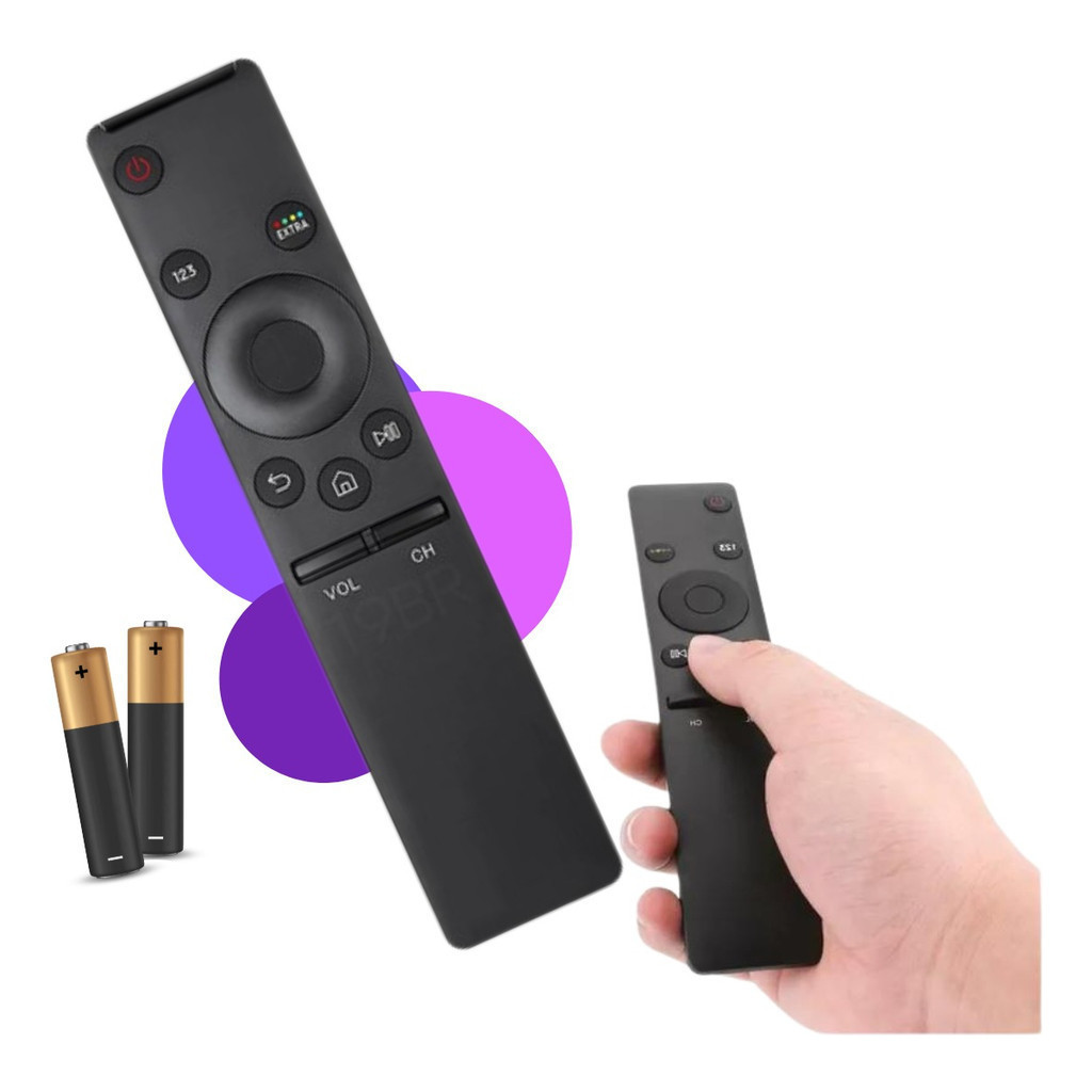 Controle Remoto Para Smart Tv Samsung 4k + Pilhas Universal