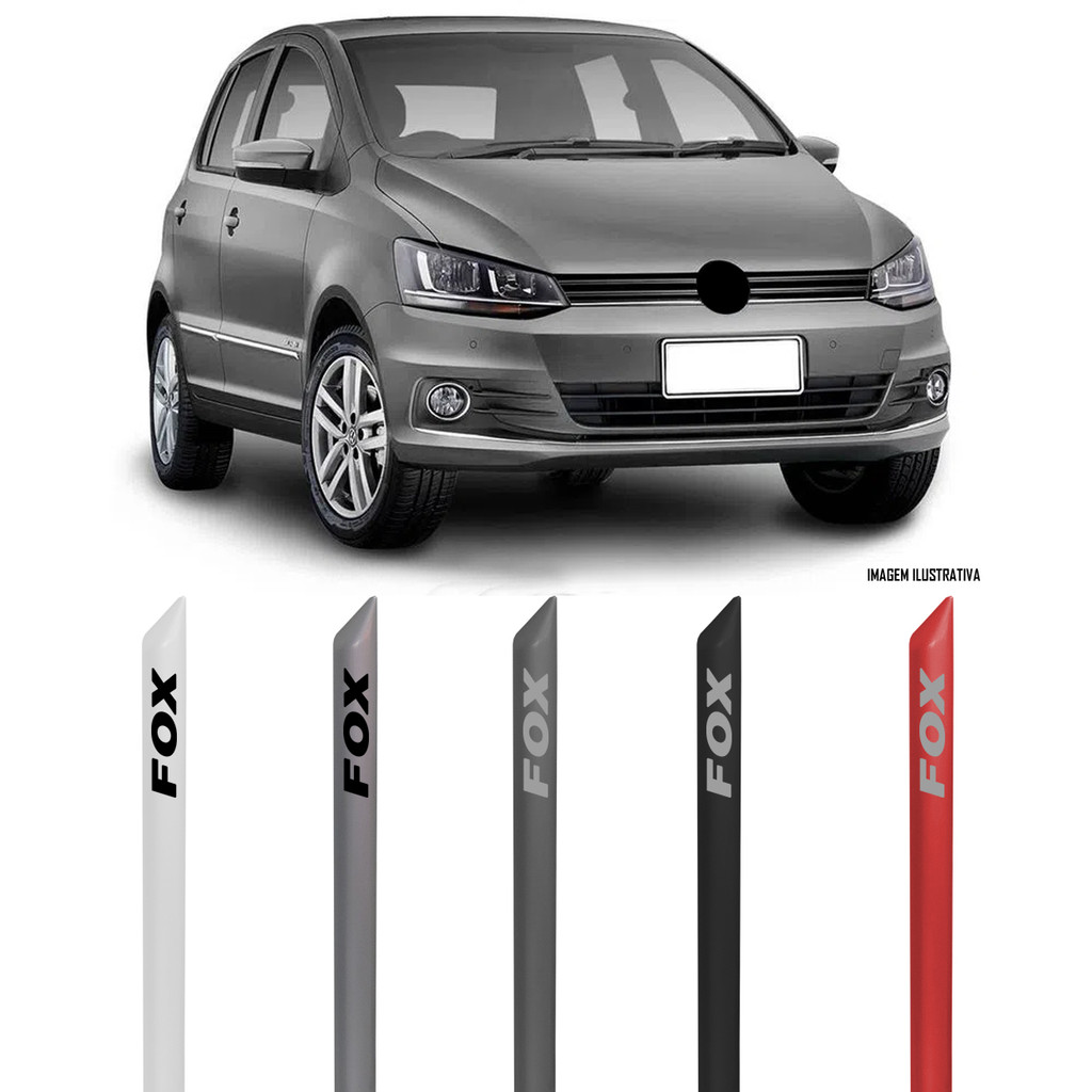 Jogo Friso Lateral Pintado Vw Novo Fox 2014 2015 2016 2017 2018 2019 2020 2021