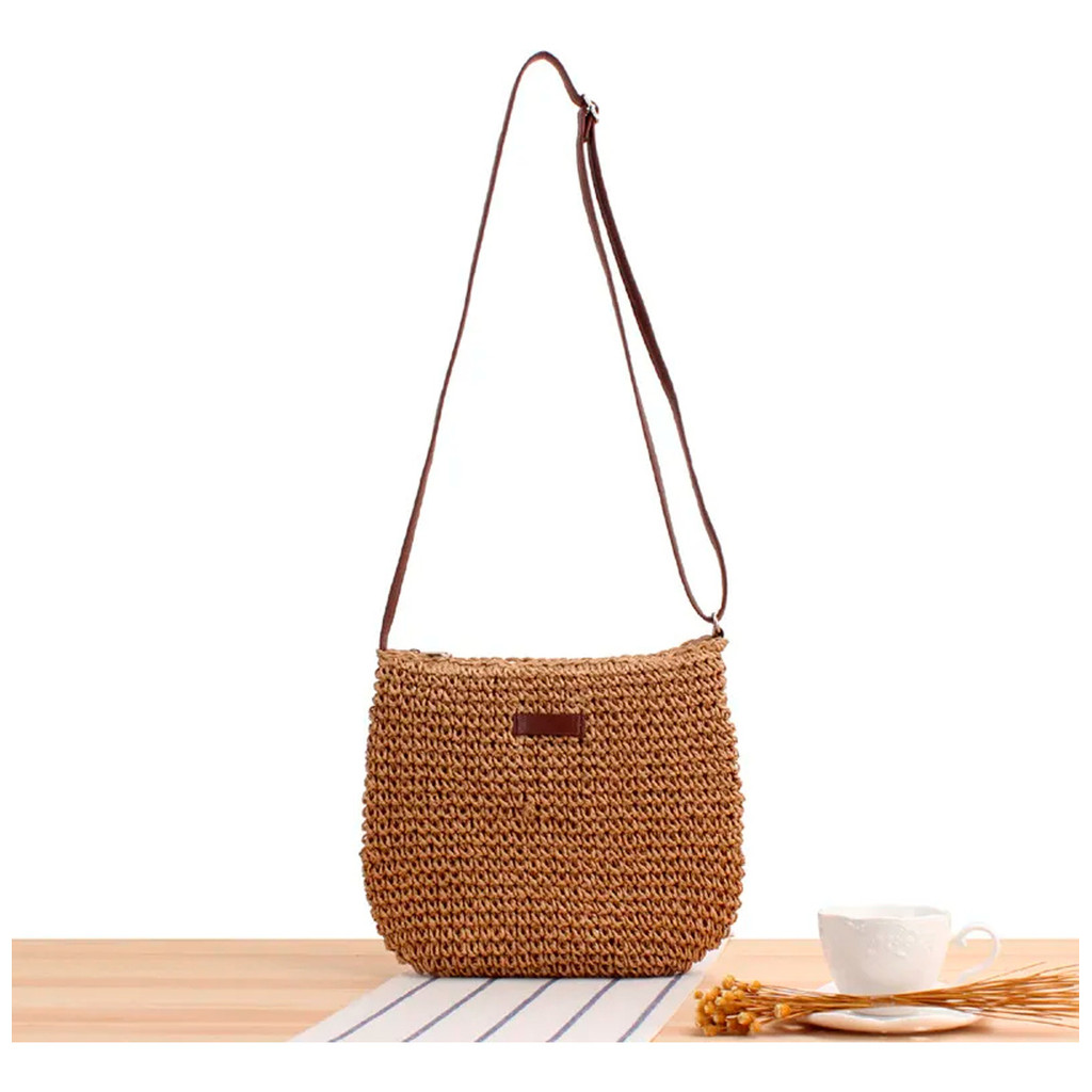 Bolsa De Palha Praia Média Verão Chic Luxo com chaveiro de brinde Barata em Oferta na Shopee