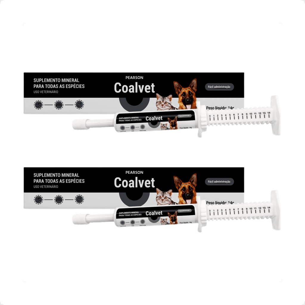 Kit 2 Coalvet Pearson Suplemento Mineral - Seringa 14g