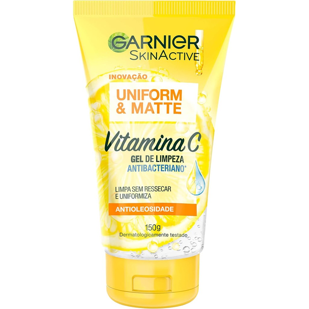 GEL DE LIMPEZA VITAMINA C UNIFORM & MATTE GARNIER 150G
