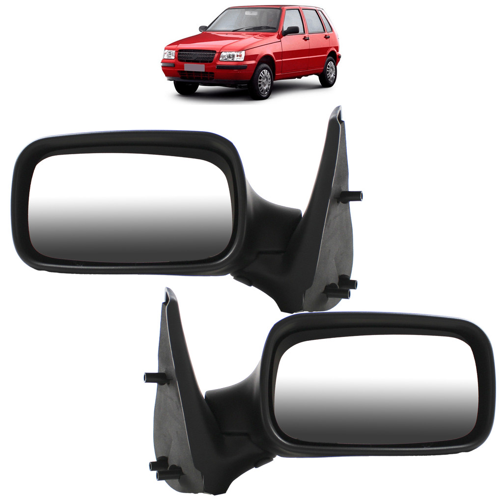 PAR Retrovisor Uno Fire 4 Portas 2001 a 2005 Sem Controle em Oferta na Shopee