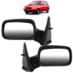 PAR Retrovisor Uno Fire 4 Portas 2001 a 2005 Sem Controle