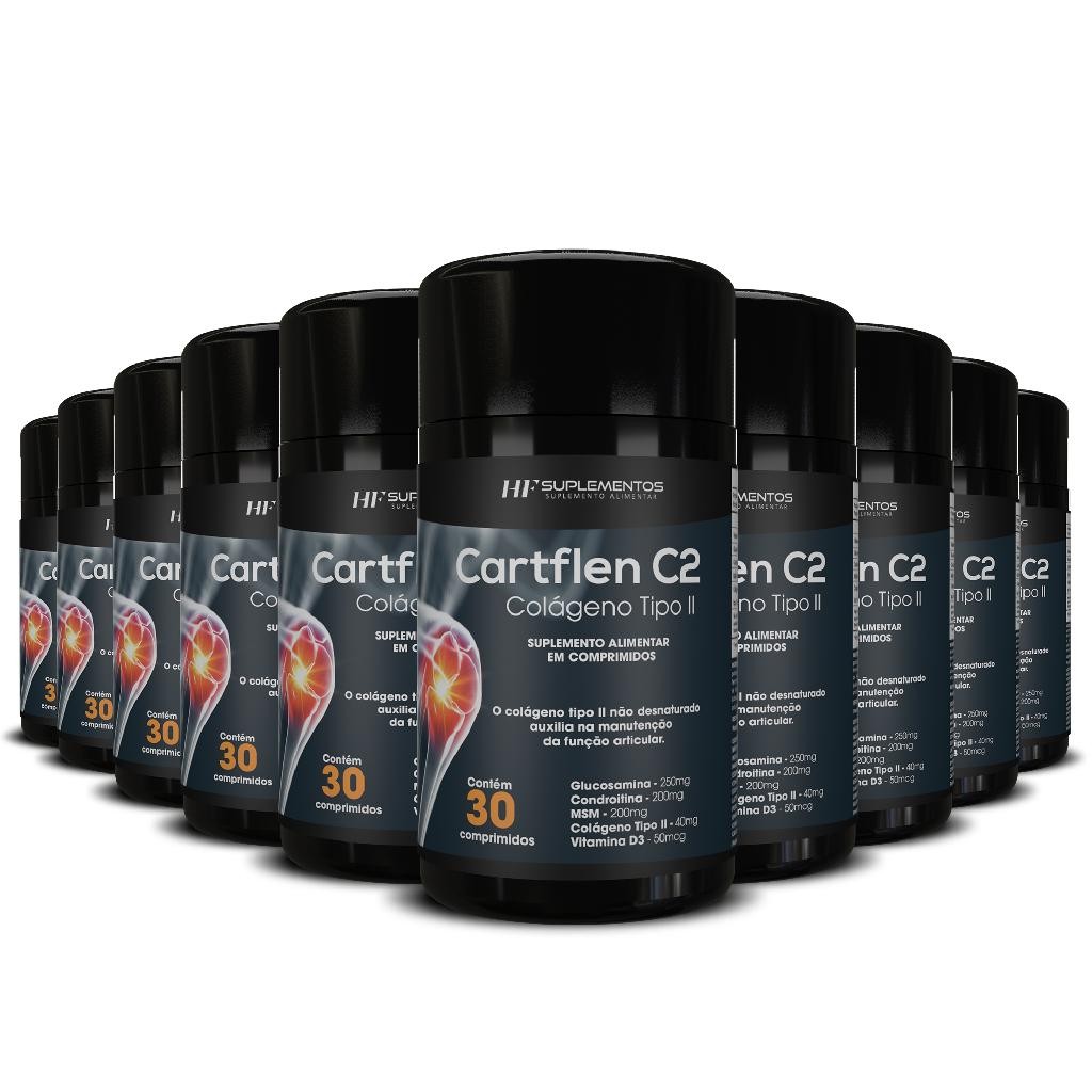 10X CARTFLEN C2 COLAGENO TIPO II 30COMP HF SUPLEMENTOS
