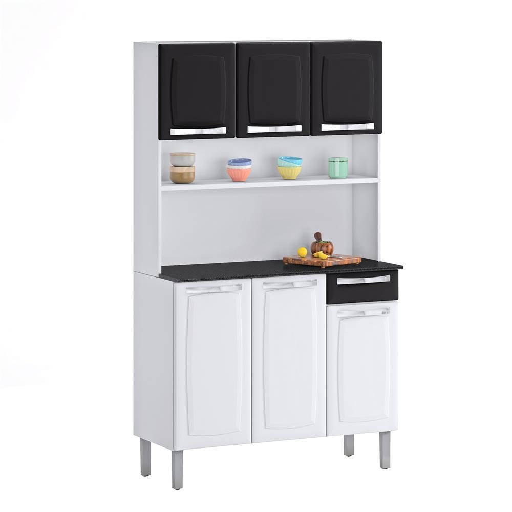 Kit Cozinha Itatiaia Rose Compacta Branca/Preta I3G1-105 em Oferta na Shopee