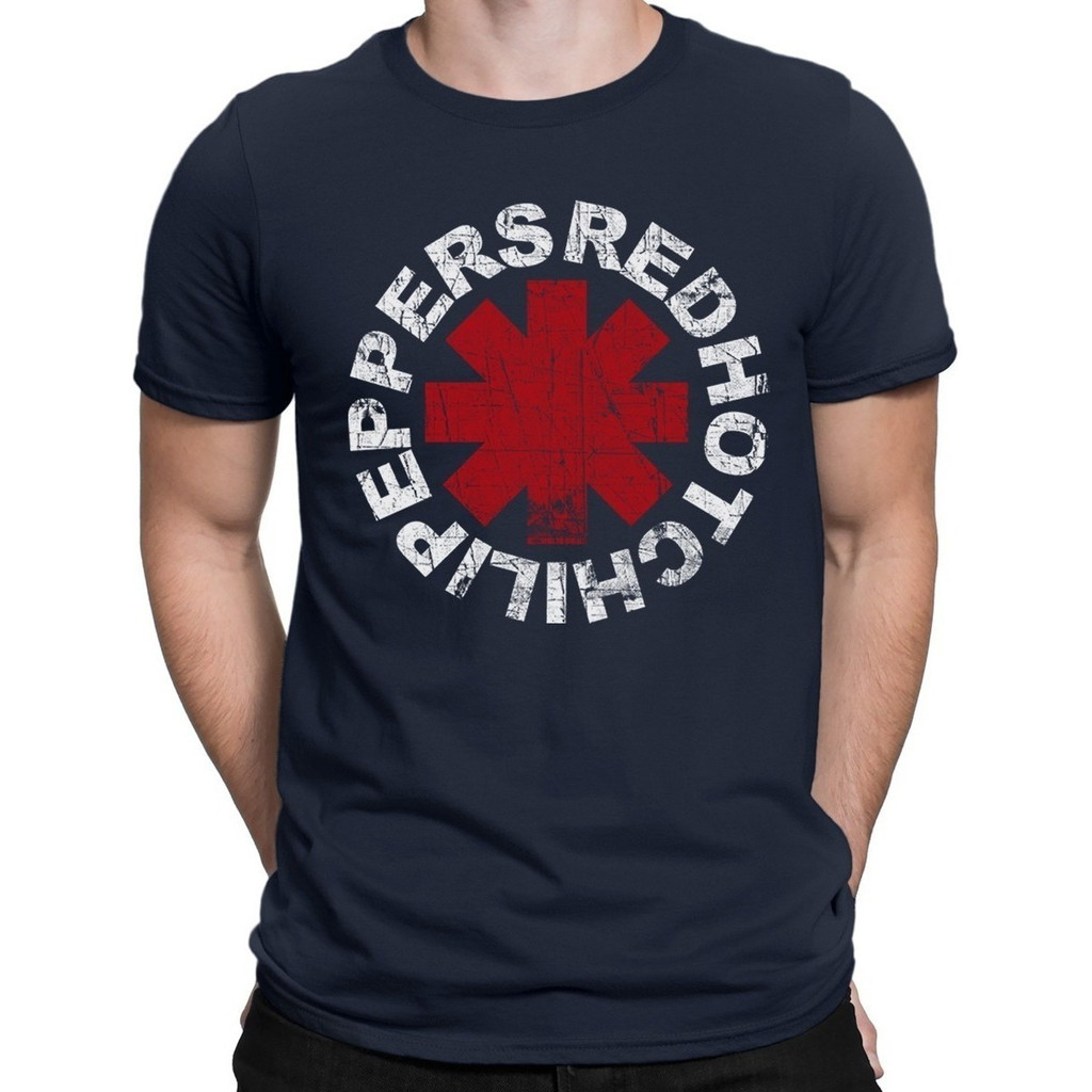 Camiseta Red Hot Chilli Peppers Desgastada Camisa Banda Rock