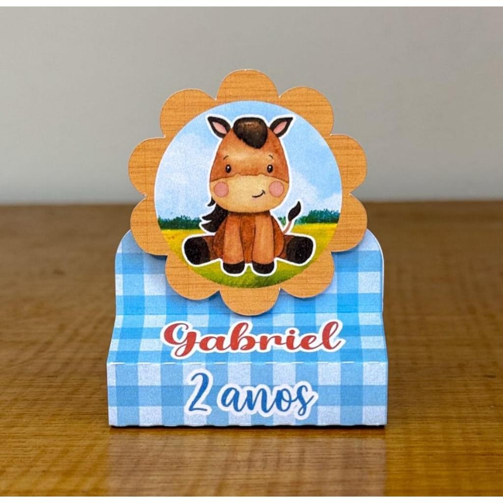 Porta bis Duplo Fazendinha | Lembrancinhas Fazendinha | Decoração de Festa | Personalizados Fazendinha