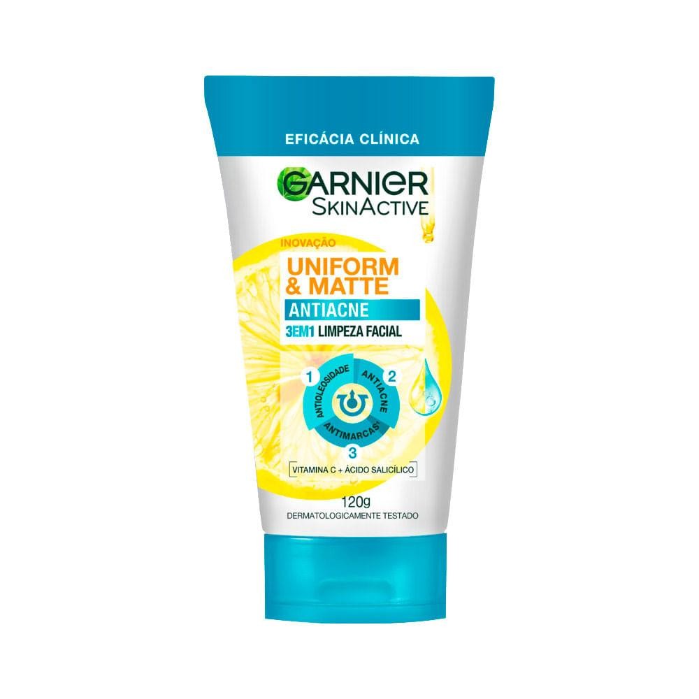 GARNIER SKIN ACTIVE 120GR ANTIACNE 3 EM 1 - Beauty