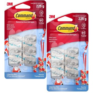 Kit com 12 Gancho Adesivo Command Mini ATE 225G 3M em Oferta na Shopee