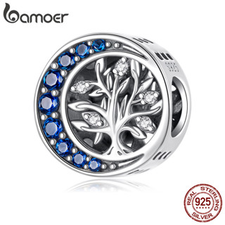 BAMOER Design Original 925 Prata Esterlina Charme Luar Árvore Da Vida Pingente DIY Para Pulseira Presentes Mulher em Oferta na Shopee