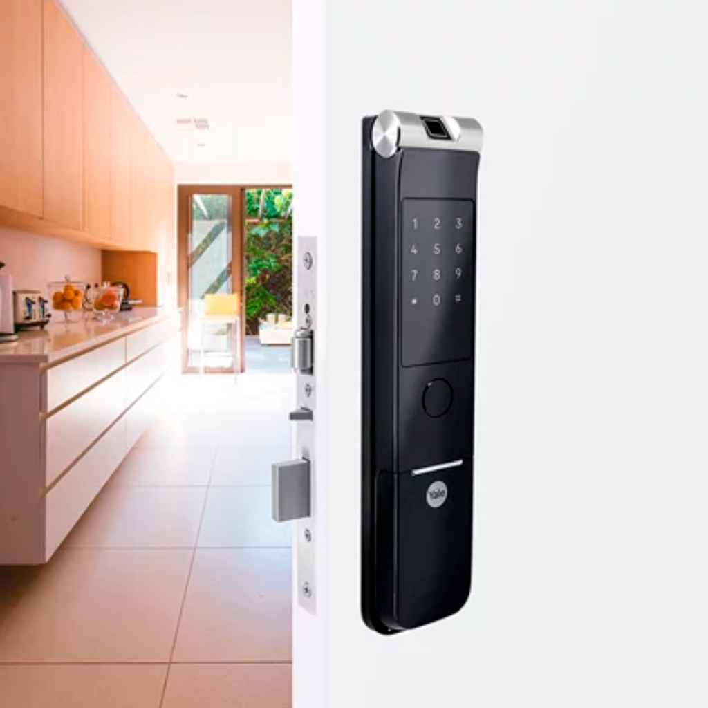 Fechadura Digital Yale YMF 40a RL Abre com Biometria e Senha