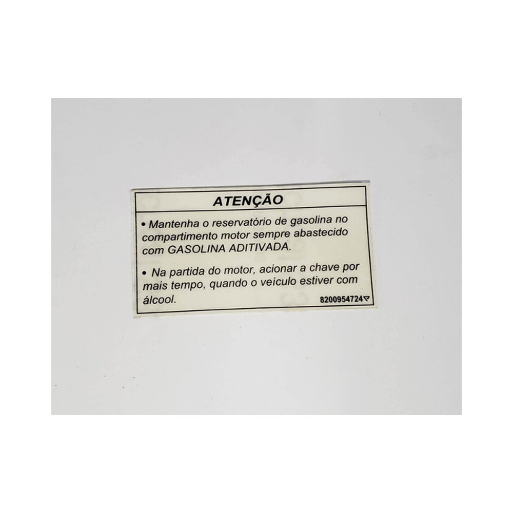Etiqueta Auto Adesiva De Atenção   Sandero   Logan  Clio em Oferta na Shopee