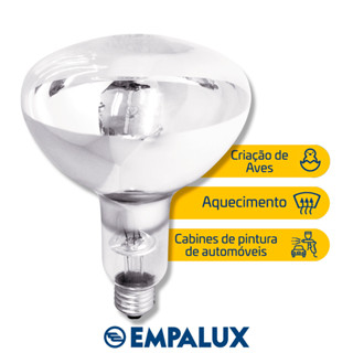 Kit 3 Lâmpadas Infravermelha Para Secagem/ Aquecimento Empalux 250w E27 - IV12514 em Oferta na Shopee
