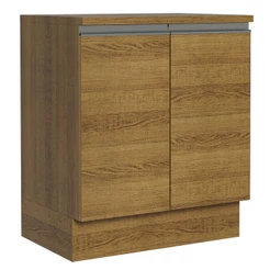 Balcão de Cozinha Madesa Glamy 70cm 2 Portas Rustic