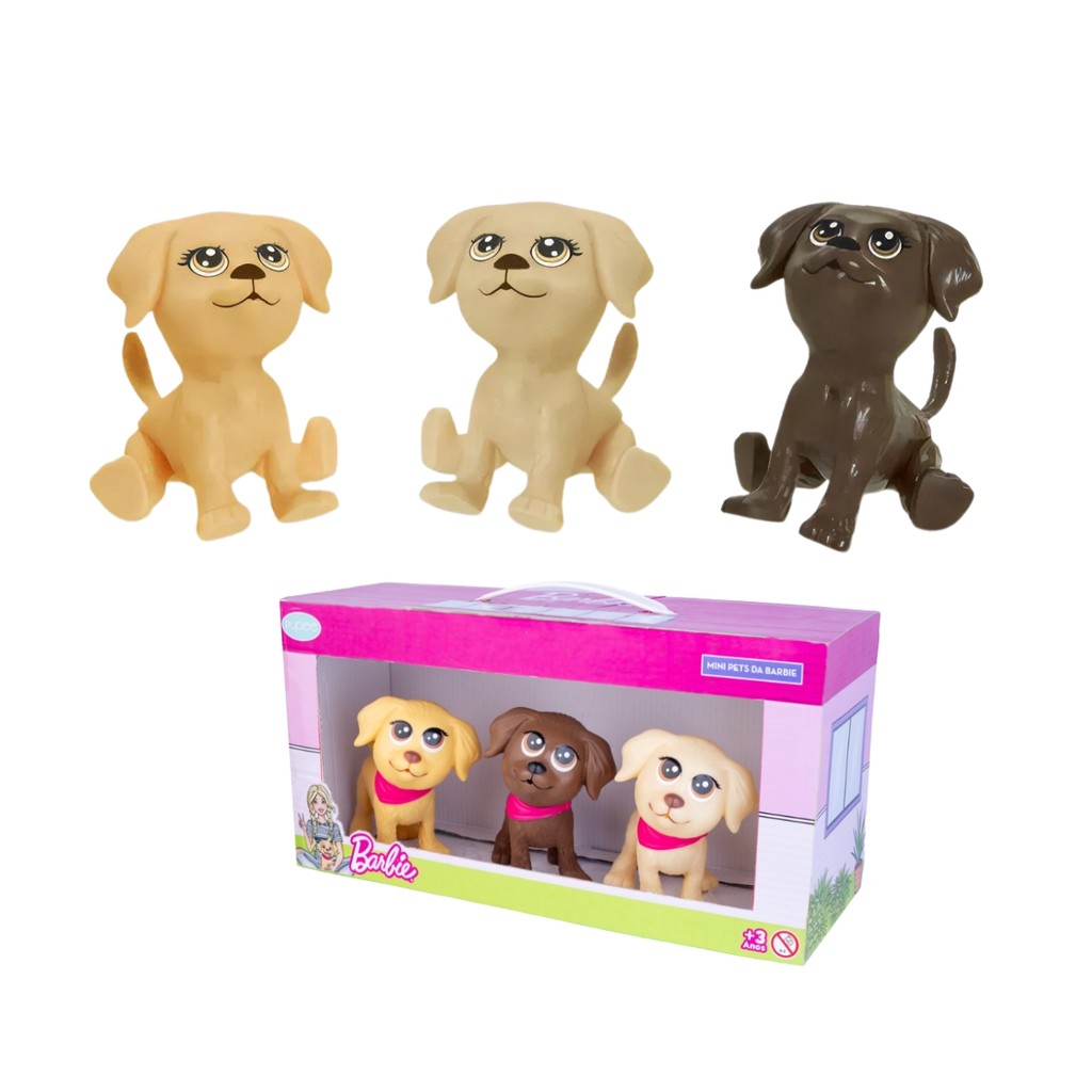 Mini Pets Barbie Linha Completa Gatos ou Cachorros Presente