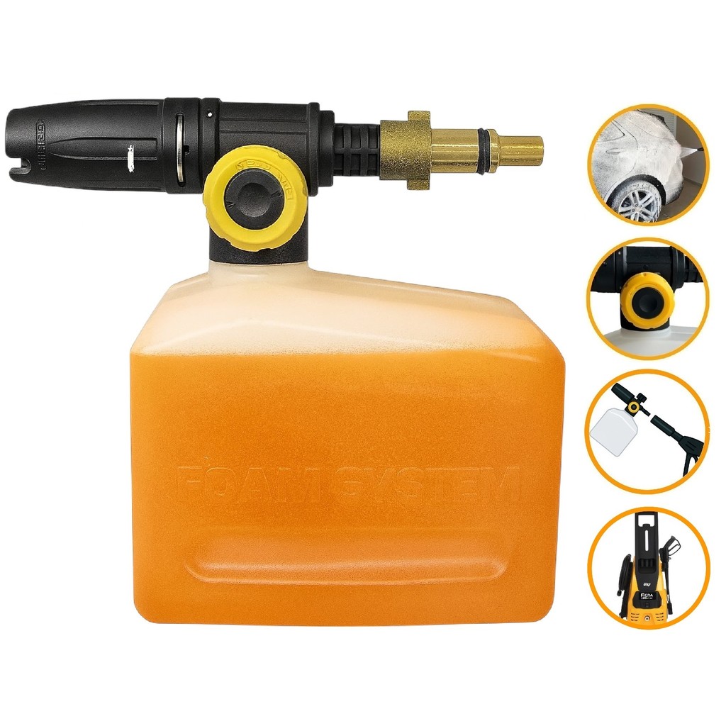 Canhão Espuma Snow Foam Difusor Aplicador Detergente Espuma Wap Fera 2400 Lavadora Alta Pressão