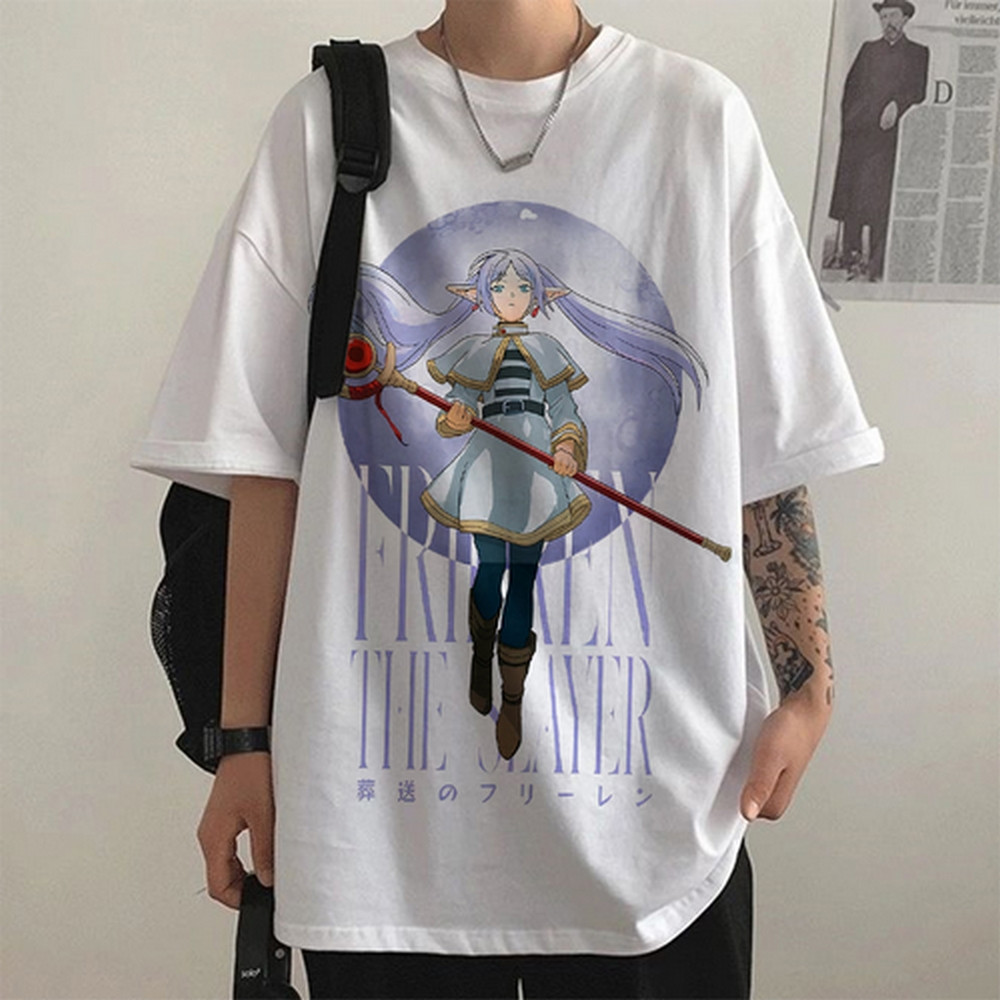 Camiseta Branca Anime Frieren Sousou no Frieren Beyond Journey's End 25 25 26