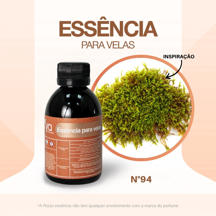 Essência Musgo de Carvalho Concentrada Para Velas N°94 - 100g - 1 unidade - Vya - Rizzo