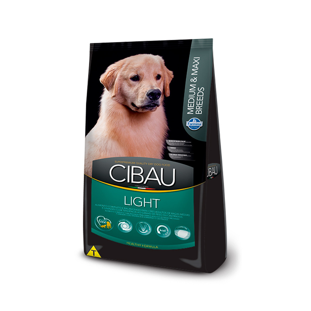 Ração Cibau Cães Adultos Light Raças Médias e Grandes 12kg