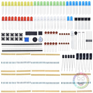 Kit Componentes 211 Itens  Eletrônicos Arduino Iniciante Incriveis Diodo Led Potenciometro Resistor Capacitor em Oferta na Shopee