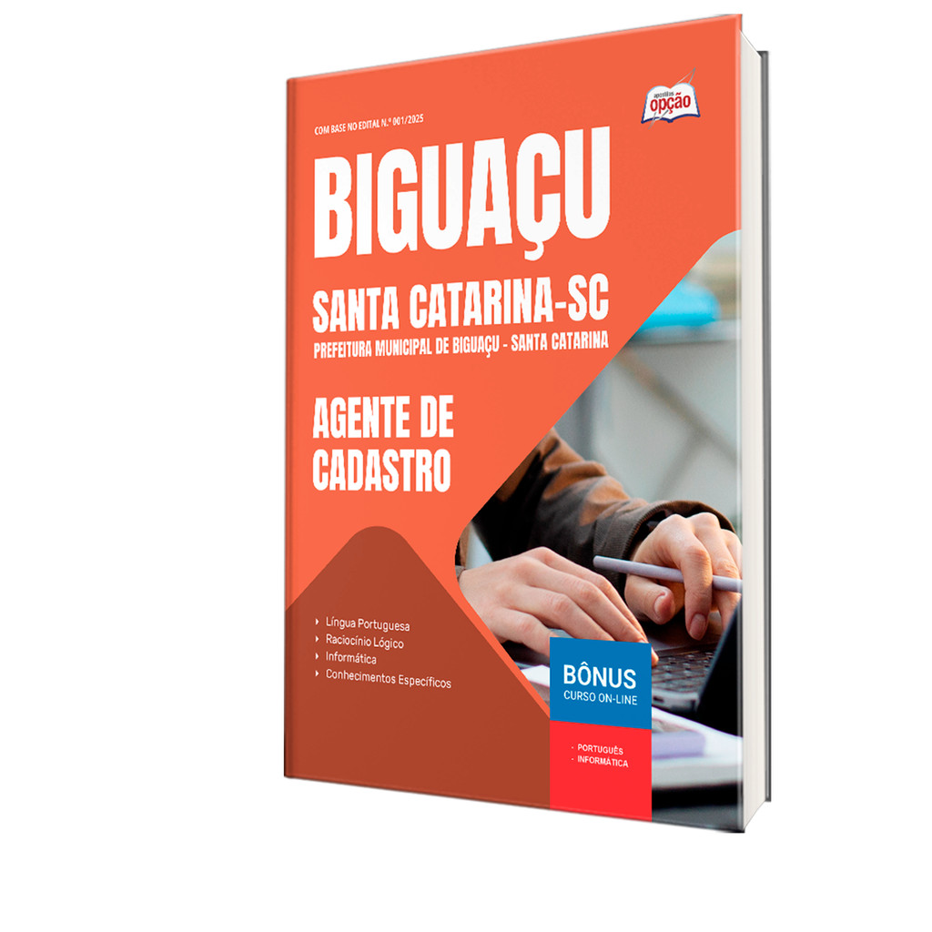 Apostila Prefeitura de Biguaçu - SC  - Agente de Cadastro