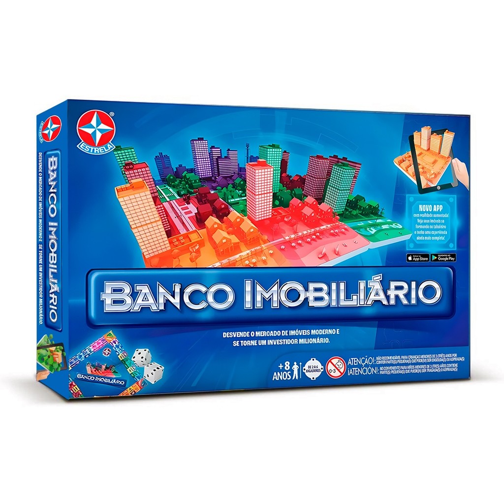 Jogo Banco Imobiliario Com Aplicativo Tabuleiro Estrela