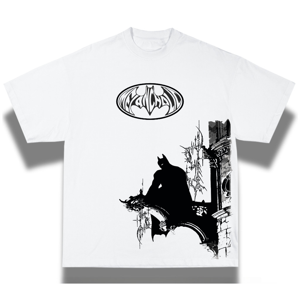 [Camiseta Premium em Algodão Puro]GXG Camiseta Oversized Batman Streetwear cybersigilism Alt Y2k