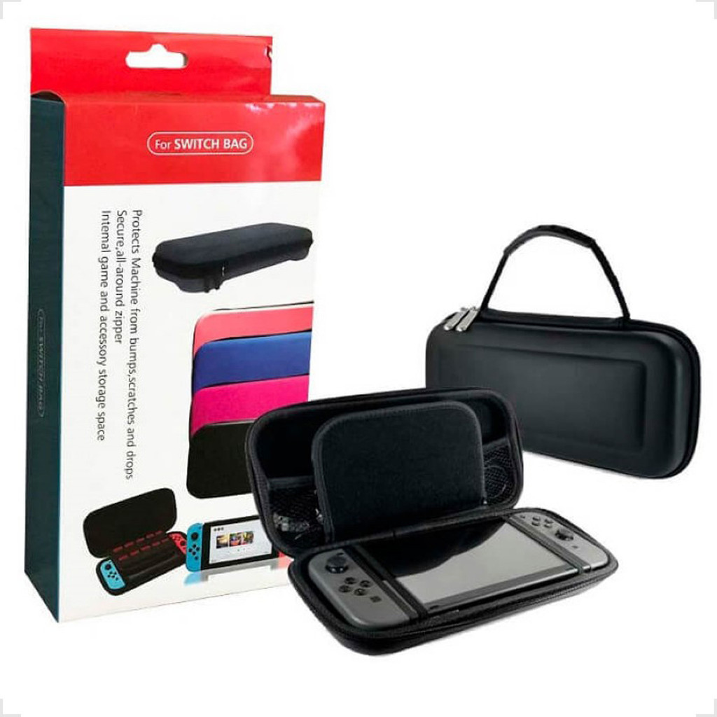 Case Bolsa Capa Protetora Estojo De Transporte Com Divisórias Compatível Com Nintendo Switch