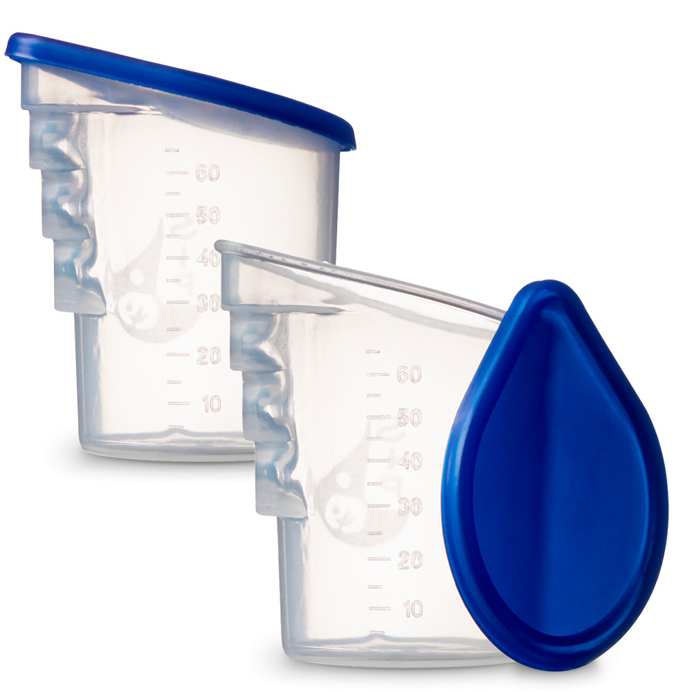 Kit 2 Copos SIP 60ml para Leite Materno – Ideal para Bebês Prematuros e Recém-Nascidos BPA Free